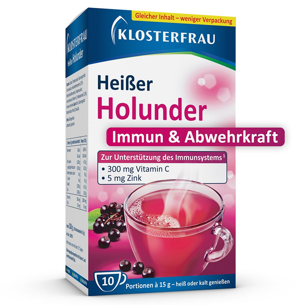KLOSTERFRAU Broncholind heißer Holunder Granulat - 10X15g