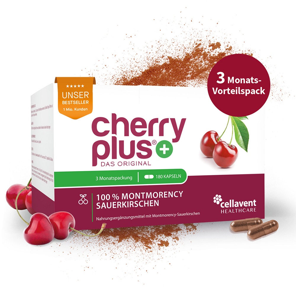 CHERRY PLUS Das Original Montmorency Sauerk.-Kaps. - 180Stk