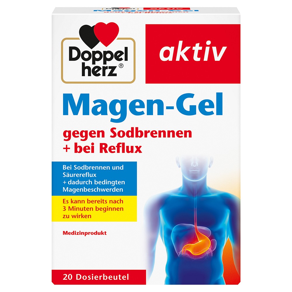 DOPPELHERZ Magen-Gel gegen Sodbrennen+bei Reflux - 20X10ml - Magen & Verdauung