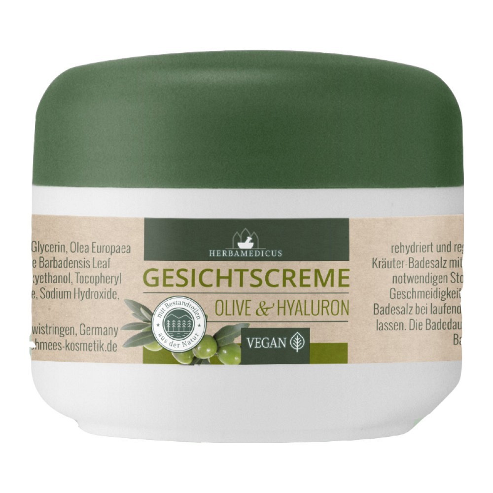 GESICHTSCREME Olive & Hyaluron - 50ml - Anti-Aging