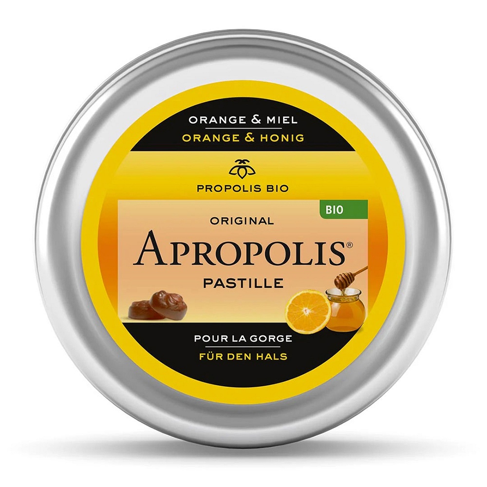 PROPOLIS PASTILLEN Orange Honig APROPOLIS - 40g - Erkältung