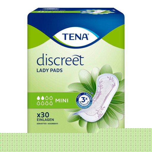 TENA LADY Discreet Inkontinenz Einlagen mini - 6X30Stk - Tena Lady - Einlagen für Sie