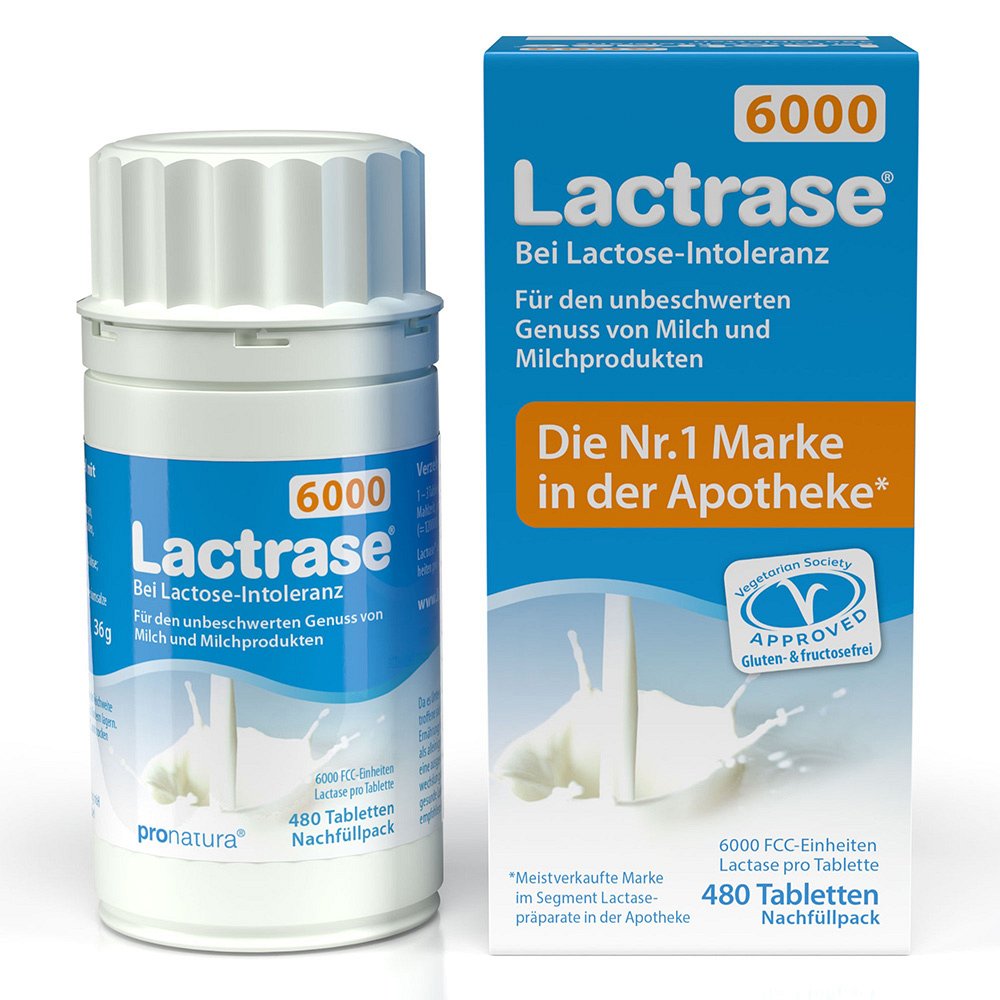 LACTRASE 6.000 FCC Tbl.Klickspender-Nachfüllpack - 480Stk - Verdauungsenzyme
