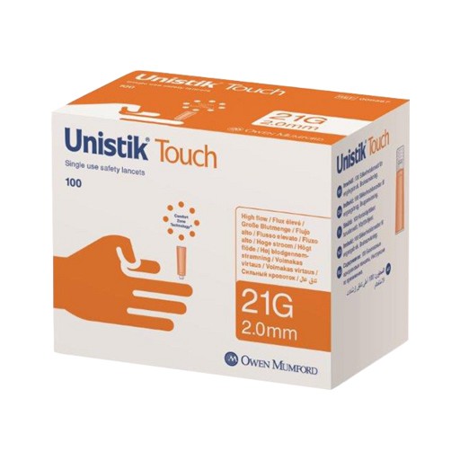 UNISTIK Touch 21 G Sicherheitslanzetten - 100Stk