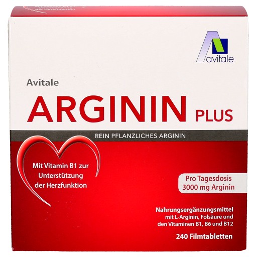 Arginin Plus Vitamin B1 B6 B12 Folsaure Filmtabl 240 St Medikamente Per Klick De
