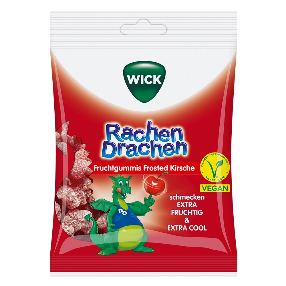 WICK RachenDrachen Halsgummis Kirsche - 75g