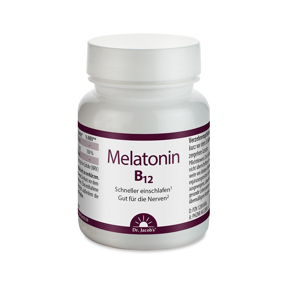 MELATONIN B12 Dr.Jacob\'s Tabletten - 60Stk - Beruhigung & Schlaf