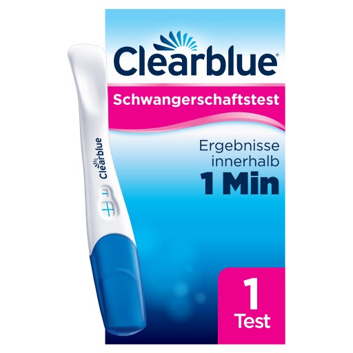 1 x Clearblue Schwangerschaftstest Digital 1 x Clearblue schnelle Erkennung 