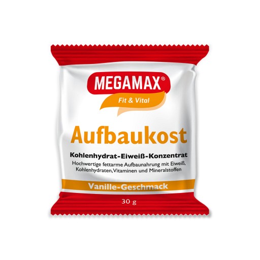 MEGAMAX Aufbaukost Vanille Pulver - 30g - Fit & Vital