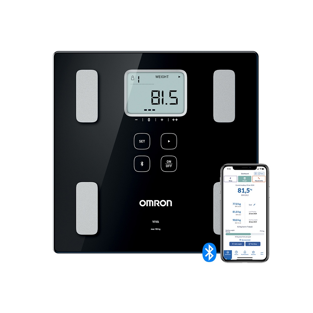 OMRON VIVA HBF-222T-EBK connect.Körperanalysegerät - 1Stk - Digitale Personenwaagen