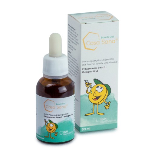 CASA SANA Bauch Gut Tropfen zum Einnehmen - 30ml - Bauchschmerzen & Blähungen