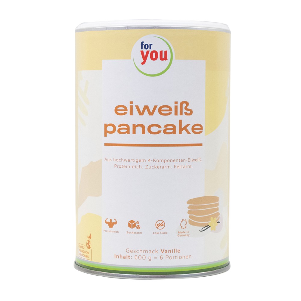 FOR YOU eiweiß pancakes Vanille Pulver - 600g - Sport & Fitness