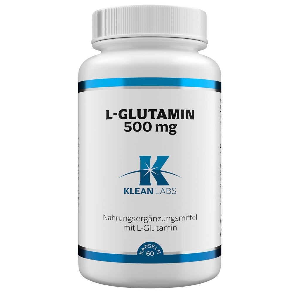 L-GLUTAMIN 500 mg KLEAN LABS Kapseln - 60Stk