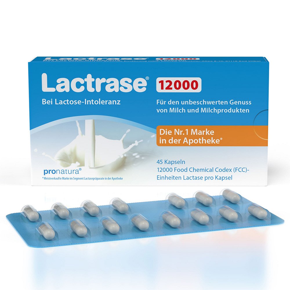 LACTRASE 12.000 FCC Kapseln - 45Stk - Verdauungsenzyme