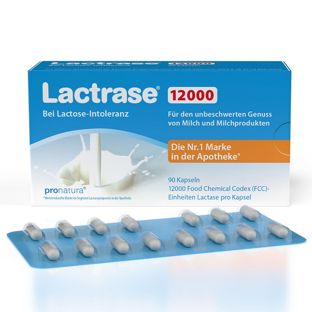 LACTRASE 12.000 FCC Kapseln - 90Stk - Verdauungsenzyme