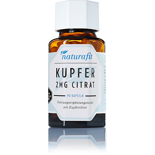 NATURAFIT Kupfer 2 mg Citrat Kapseln - 90Stk