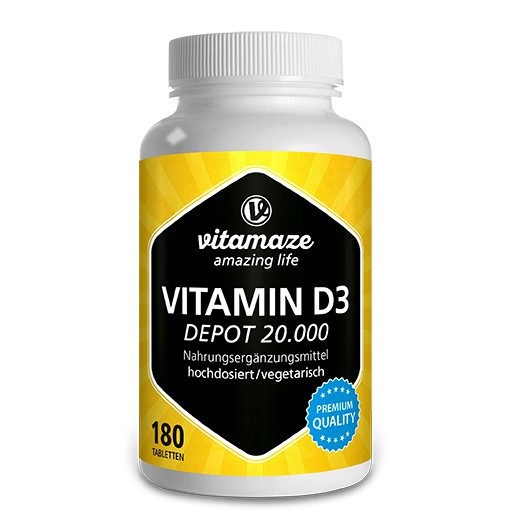 Vitamin D3 20 000 I E Depot Hochdosiert Tabletten 180 St Medikamente Per Klick De