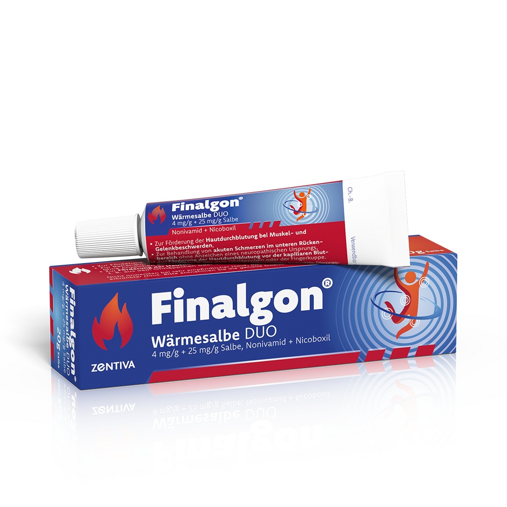 FINALGON Wärmesalbe DUO 4 mg/g + 25 mg/g - 20g - Gelenk-, Kreuz- & Rückenschmerzen, Sportverletzungen