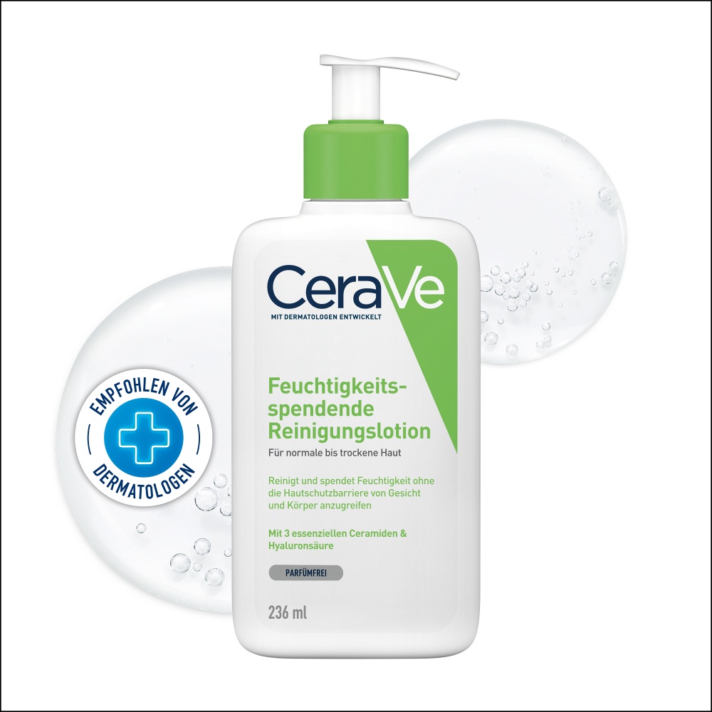 CERAVE feuchtigkeitsspendende Reinigungslotion - 236ml - Reinigung für Gesicht & Körper