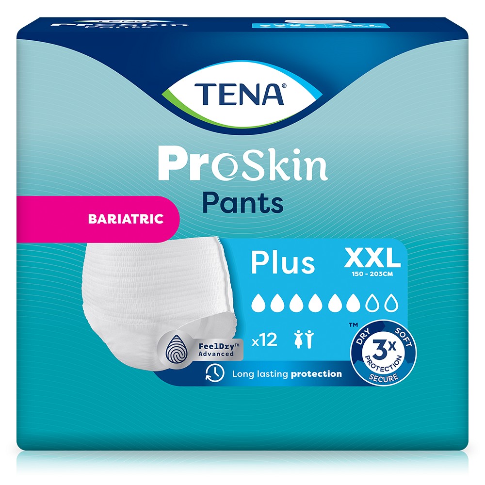 TENA PANTS Bariatric Plus XXL bei Inkontinenz - 4X12Stk - Einlagen & Netzhosen
