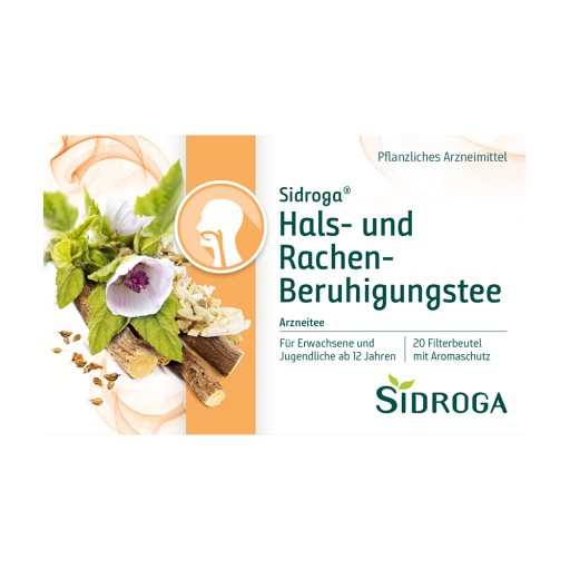 SIDROGA Hals- und Rachen-Beruhigungstee Filterbtl. - 20X1.75g - Abwehr, Husten & Halsschmerzen