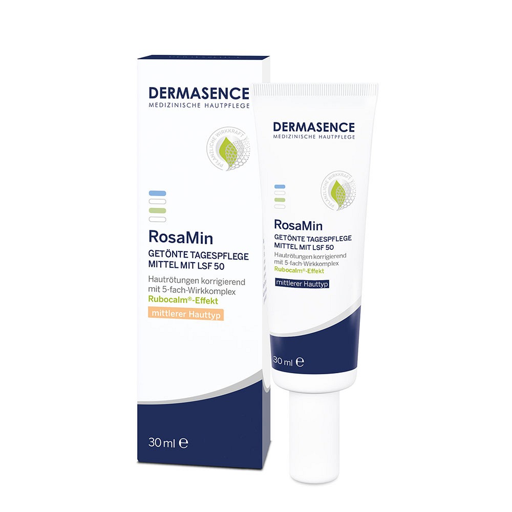 DERMASENCE RosaMin getönte Tagespfl.mittel LSF 50 - 30ml - Hautrötungen