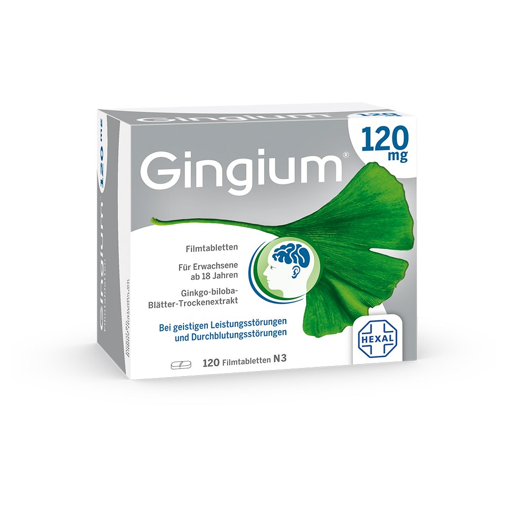 GINGIUM 120 mg Filmtabletten - 120Stk - Herz, Kreislauf & Nieren