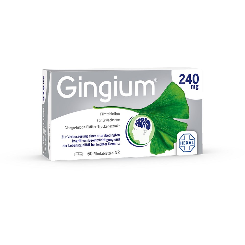 GINGIUM 240 mg Filmtabletten - 60Stk - Herz, Kreislauf & Nieren