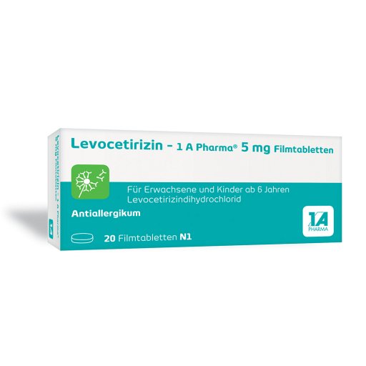LEVOCETIRIZIN-1A Pharma 5 mg Filmtabletten - 20Stk