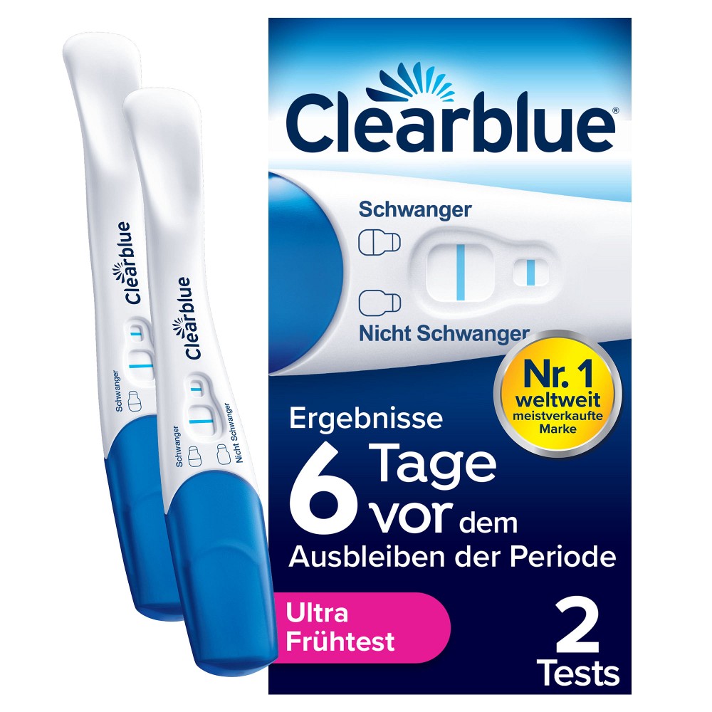 CLEARBLUE Schwangerschaftstest frühe Erkennung - 2Stk - Schwangerschaftstests