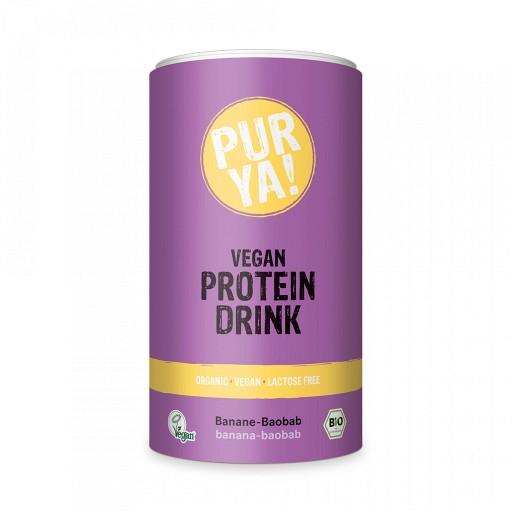 PURYA Protein Drink Bio Banane-Baobab Pulver - 550g