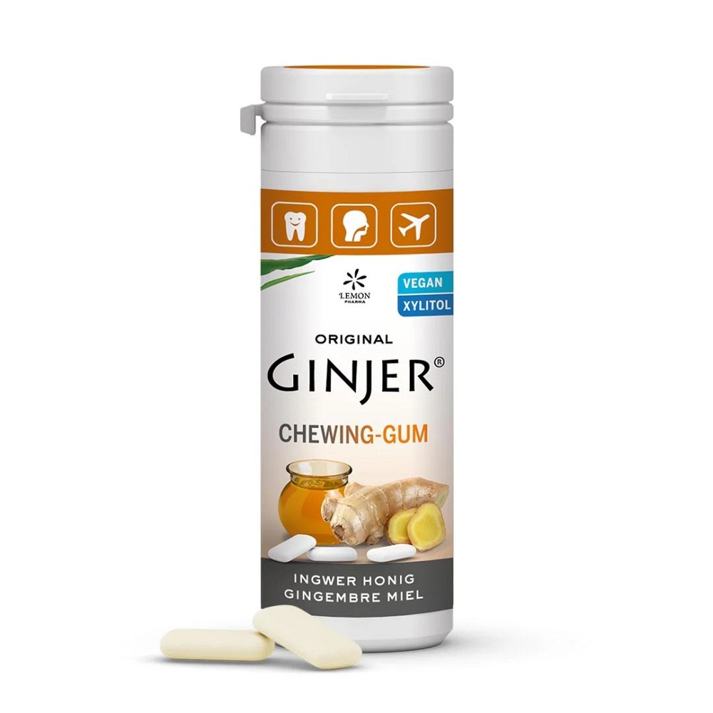 INGWER GINJER Kaugummi Honig - 30g - Homöopathie & Natur