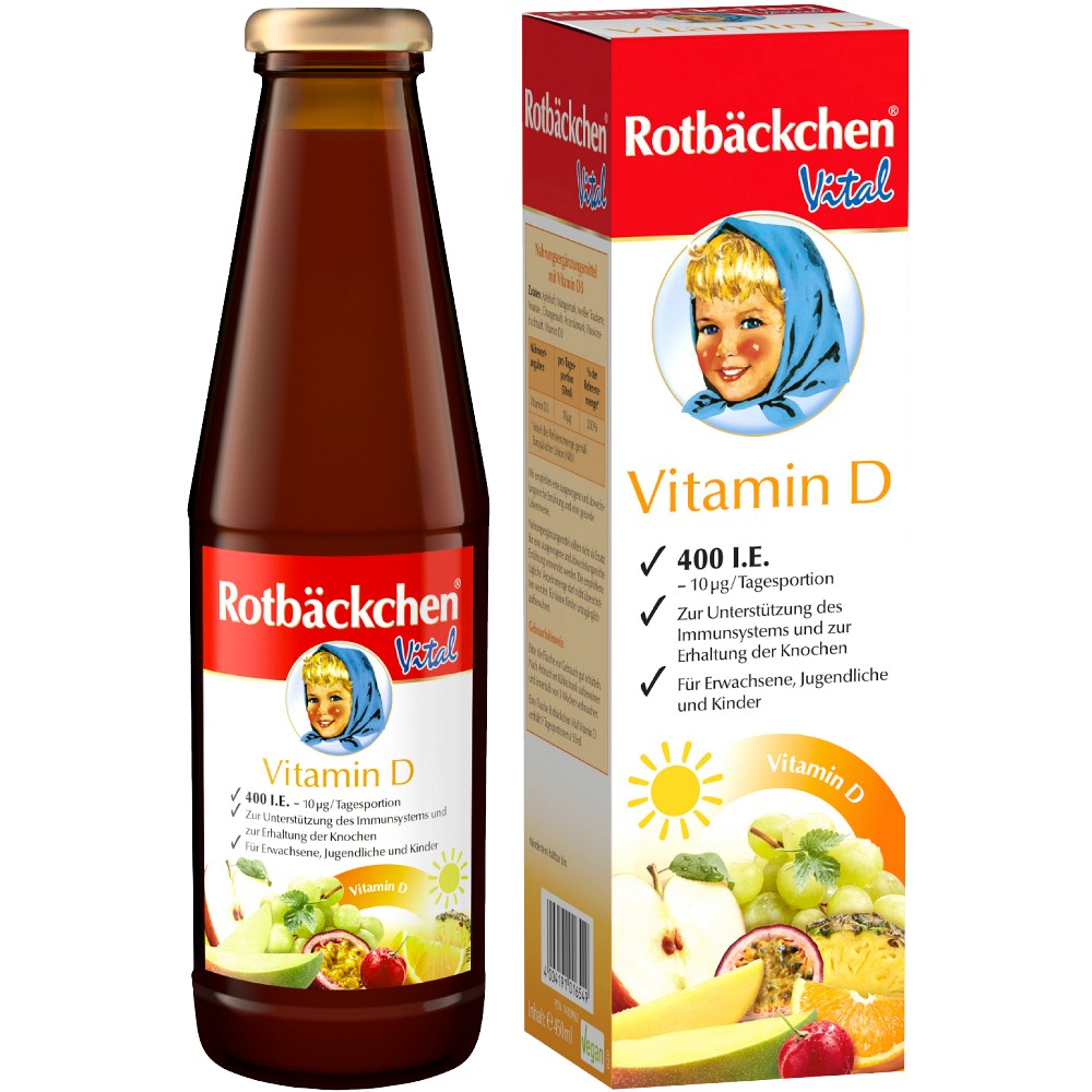 RABENHORST Rotbäckchen Vital Vitamin D 400 I.E. - 450ml