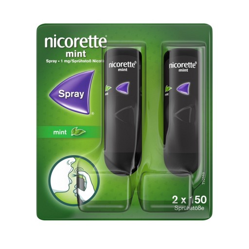 nicorette® mint Spray mit Nikotin (2 Stk) 