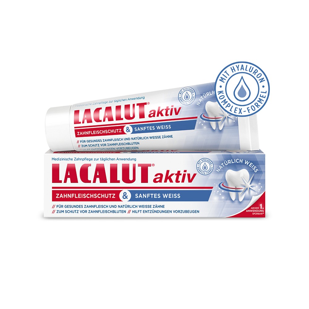 LACALUT aktiv Zahnfleischschutz & sanftes Weiß - 75ml - Zahnpasta