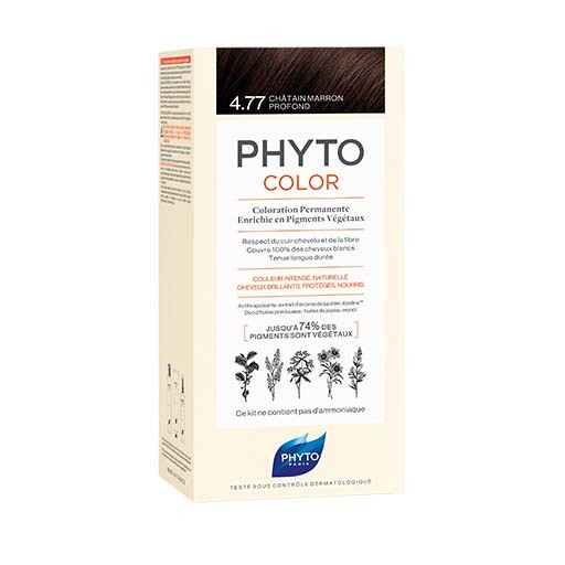 PHYTOCOLOR 4.77 intensives kastanienbraun o.Ammon. - 1Stk - Coloration