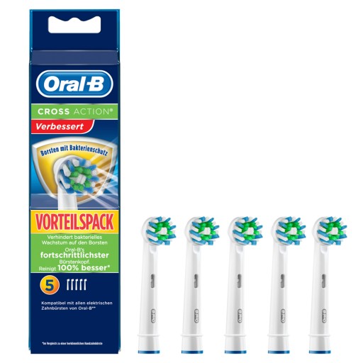 ORAL-B Aufsteckbürsten CrossAction Bakterienschutz - 5Stk