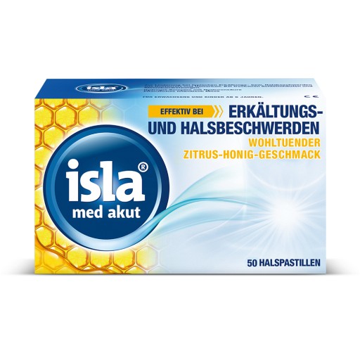 ISLA MED akut Zitrus-Honig Pastillen - 50Stk - SONDERANGEBOTE