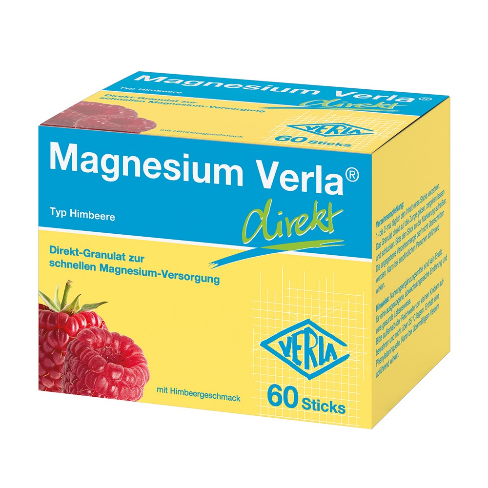 MAGNESIUM VERLA direkt Himbeere Granulat - 60Stk