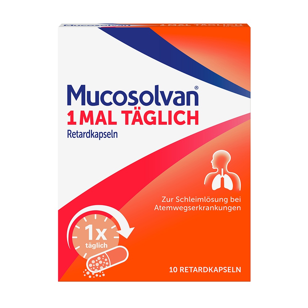 MUCOSOLVAN 1mal täglich Retardkapseln - 10Stk - Erkältung