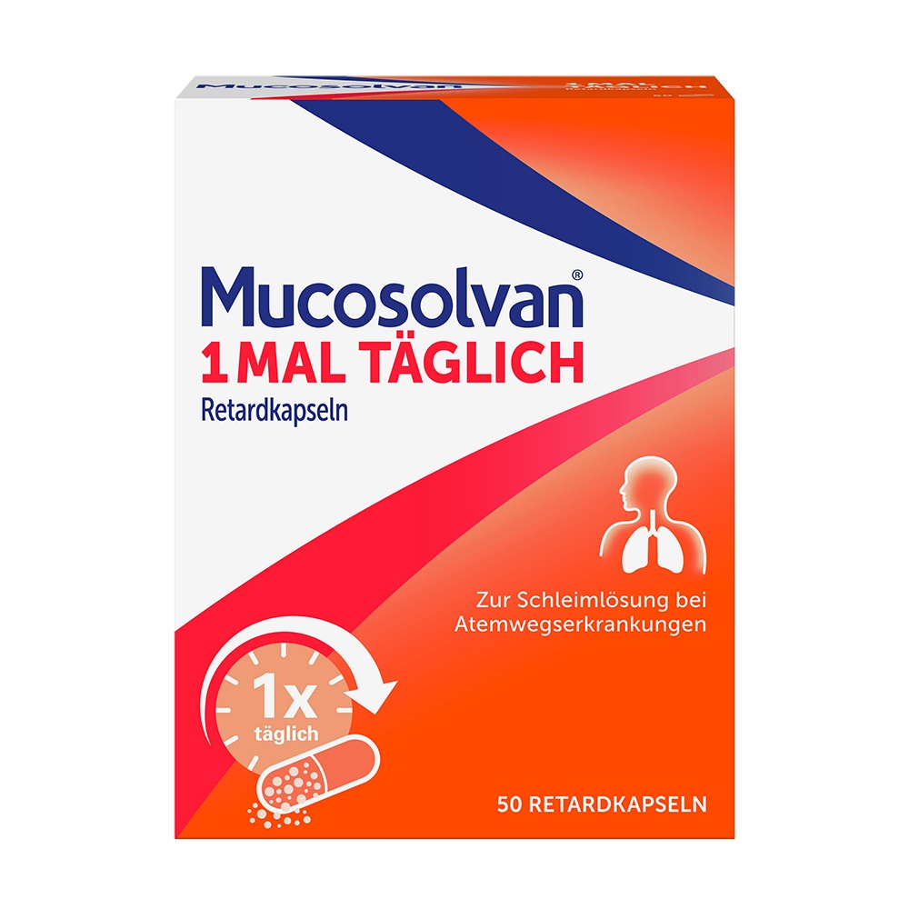 MUCOSOLVAN 1mal täglich Retardkapseln - 50Stk - Erkältung