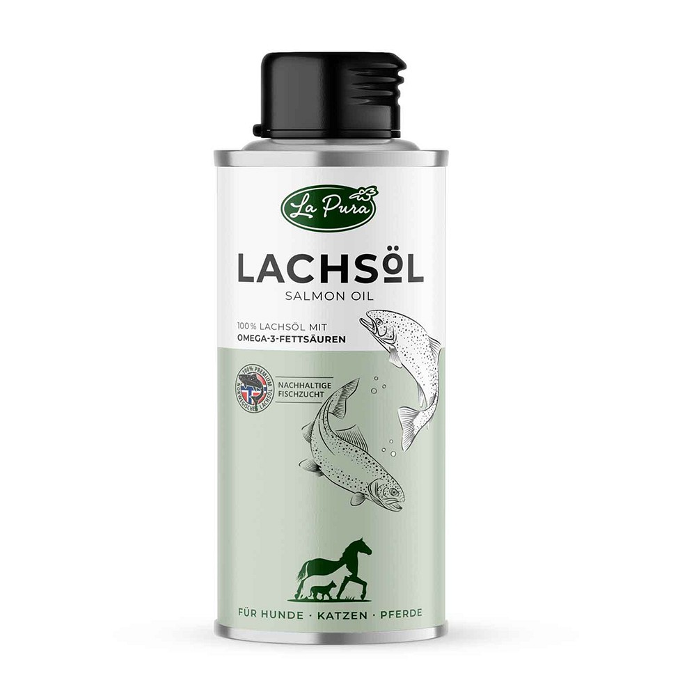 LAPURA Lachsöl f.Hunde/Katzen/Pferde - 250ml - für Pferde