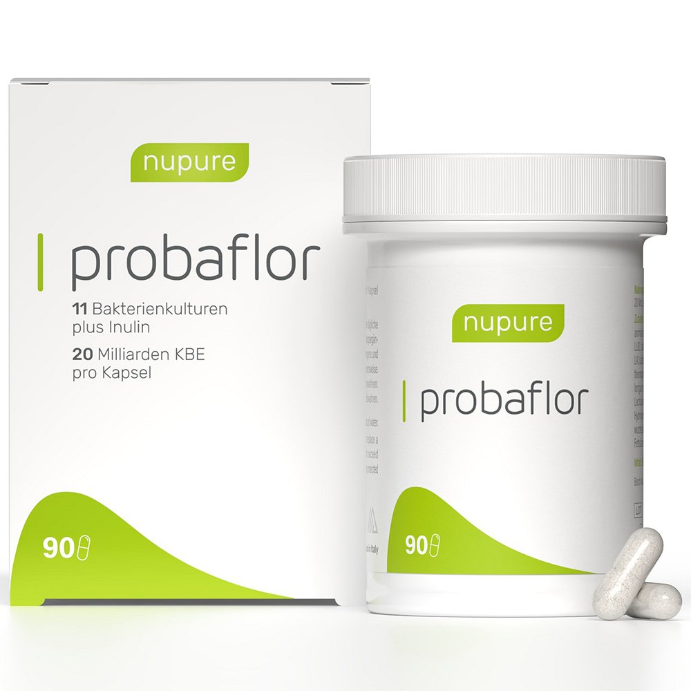 NUPURE probaflor Kapseln mit 11 Bakterienkulturen & Inulin