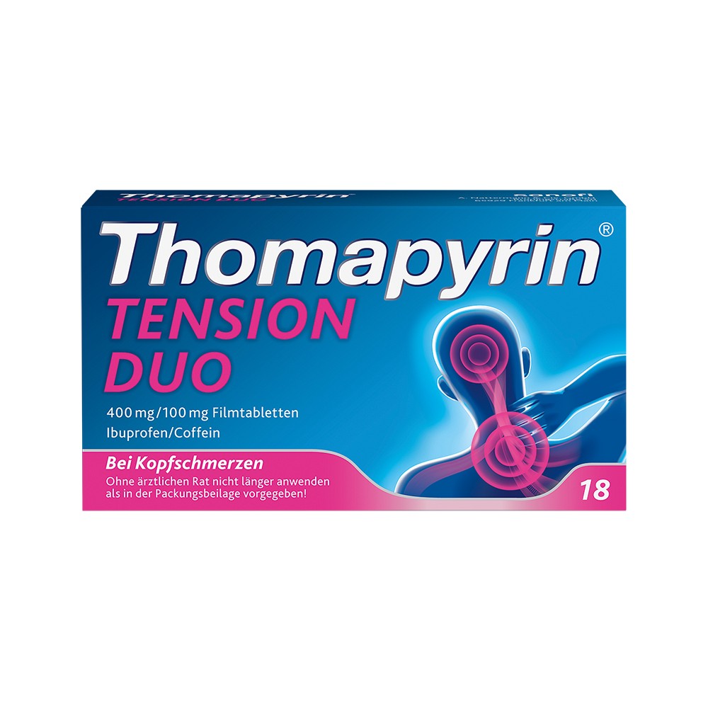 THOMAPYRIN TENSION DUO 400 mg/100 mg Filmtabletten - 18Stk - Schmerzen