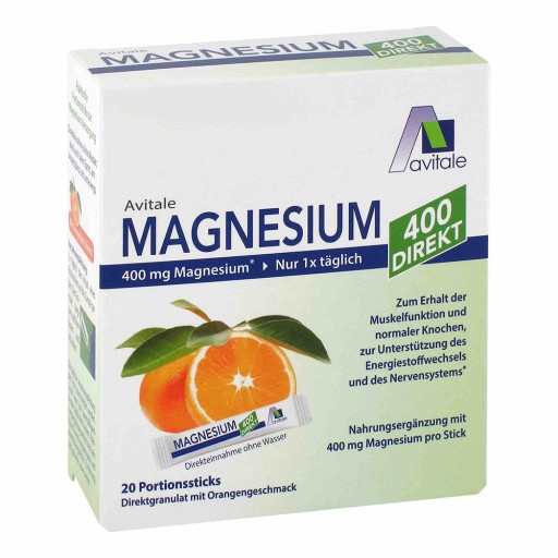 MAGNESIUM 400 direkt Orange Portionssticks - 20X2.1g - Für Senioren