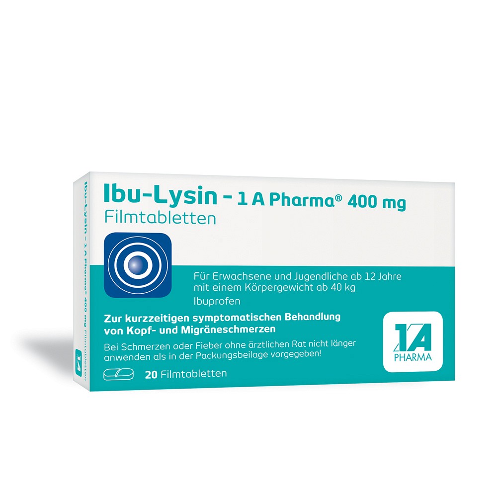 IBU-LYSIN 1A Pharma 400 mg Filmtabletten - 20Stk