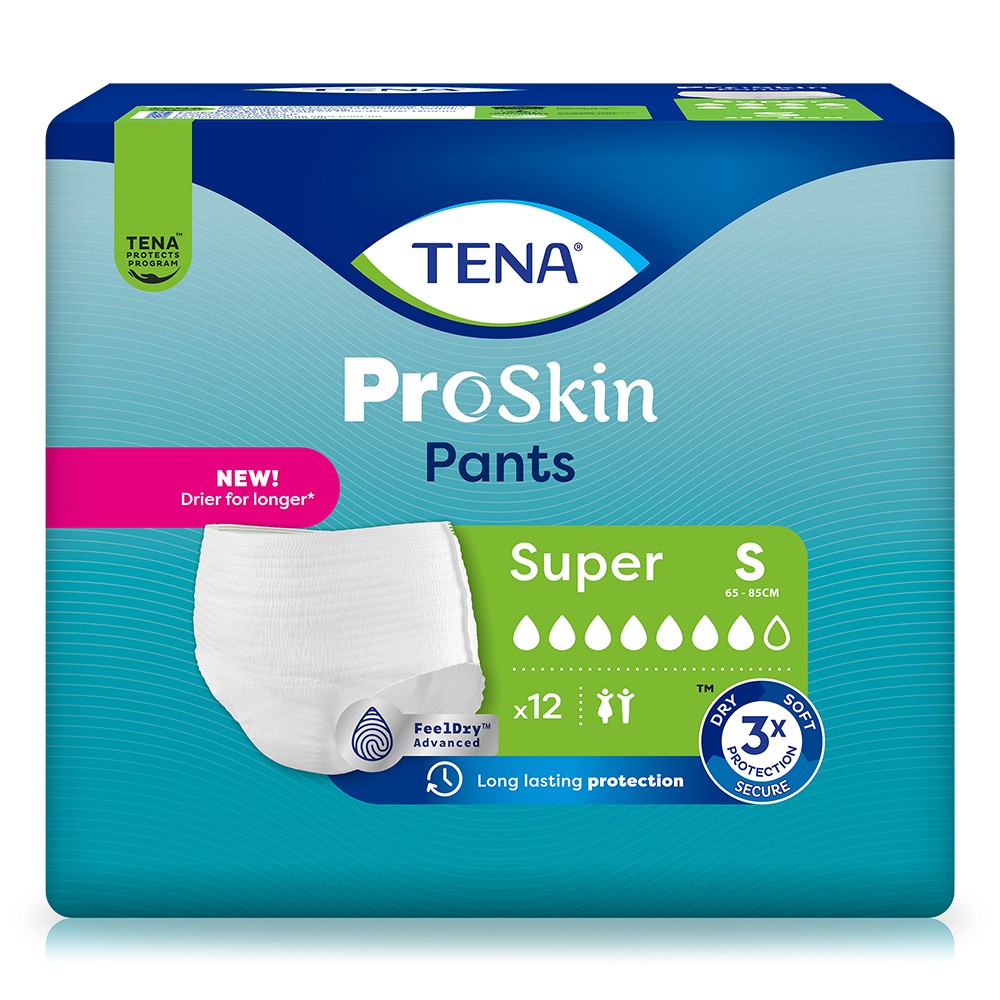 TENA PANTS Super S bei Inkontinenz - 4X12Stk - Tena Pants - höchste Sicherheit
