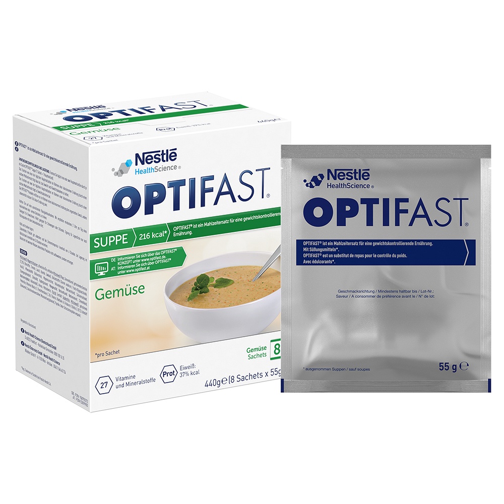 OPTIFAST Suppe Gemüse Pulver - 8X55g - OPTIFAST