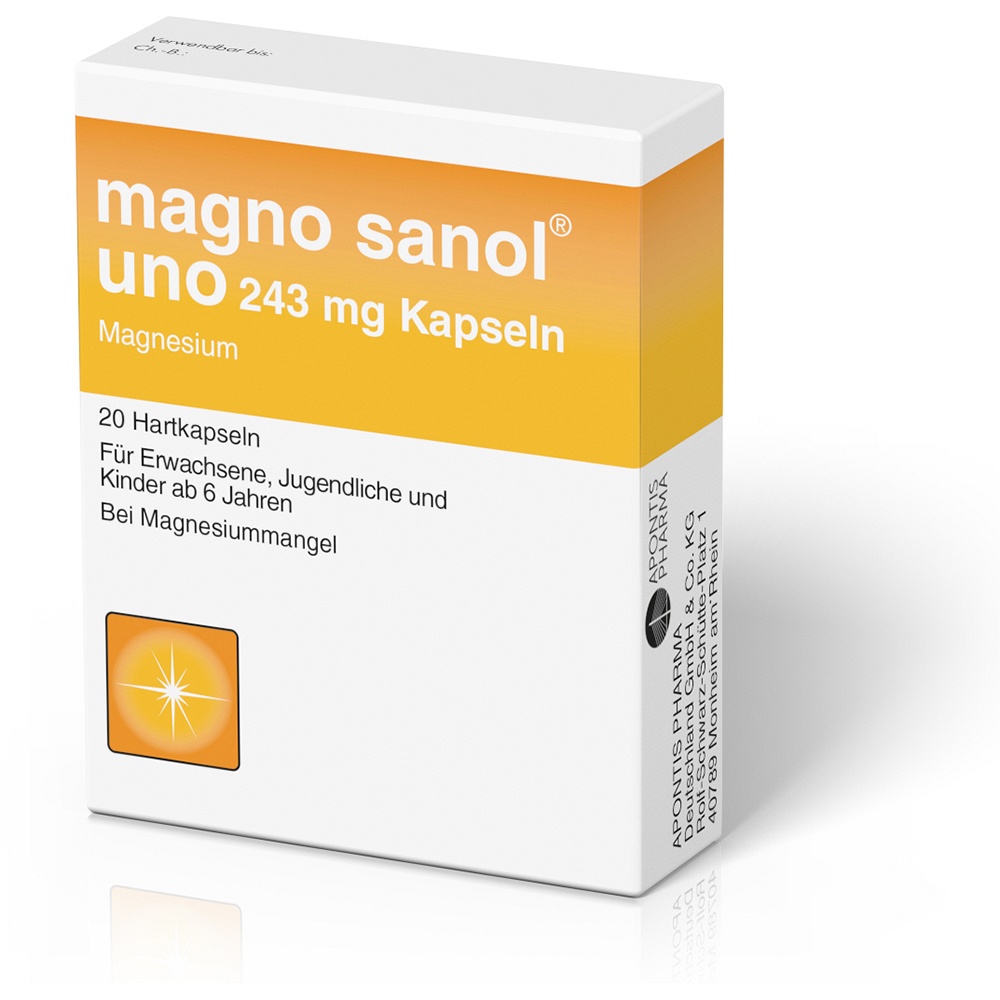 MAGNO SANOL uno 243 mg Kapseln - 20Stk