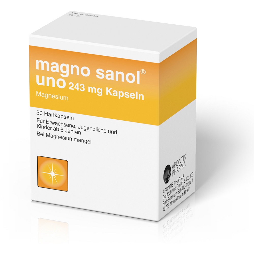 MAGNO SANOL uno 243 mg Kapseln - 50Stk